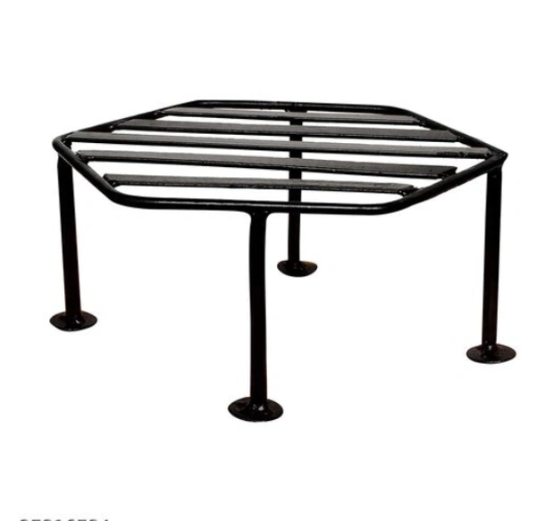  Hexagon  Iron  Planter Stand It is Suitable For Outdoor as Well as Indoor  Pack of2 -  ,  Pack of 4, Hexagon